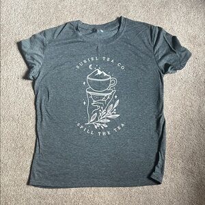 ACOTAR Gray Graphic Tee with Suriel Design